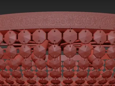 Chandelier  Santa E 1 8 80 600 G 3D model