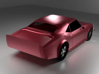 Chevrolet Camaro SS 1969 - Low poly car Low-poly 3D model