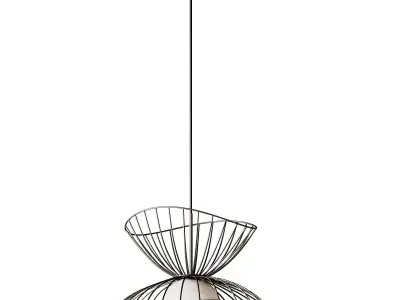 Modern Dining Room Chandelier Designer Metal Pendant Light 3D model