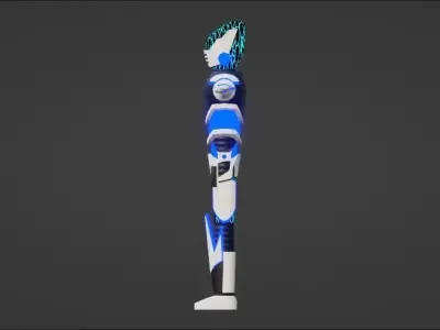 Low Poly Robot Free low-poly 3D model