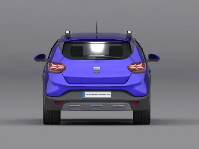 Dacia Sandero Stepway 2020 Low-poly 3D model