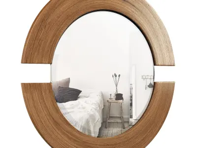 Matthew Round Accent Mirror WADL3471 3D model