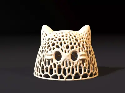 Ghost Cat halloween 3D print model