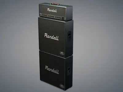 Kirk Hammett Randall guitar Amp 3D model