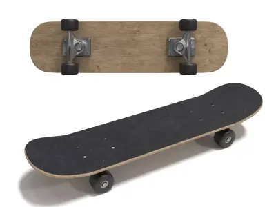 Skateboard 3D model get