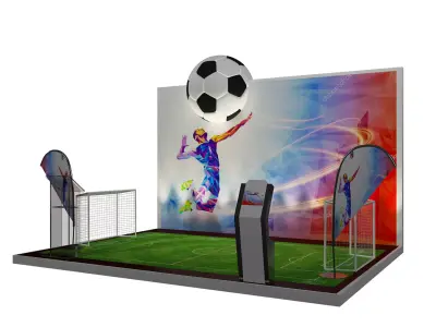 Booth Exhibition Stand a400a 3D model