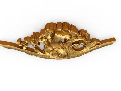 Classic carved decor ornament 365 3D model