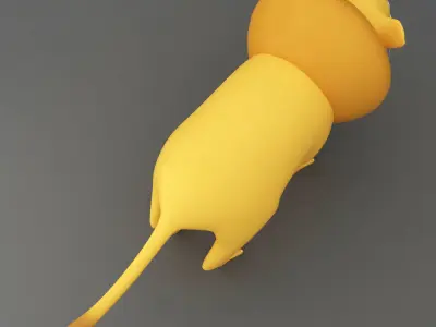 Lion rigged toon 3d model  Low-poly 3D model