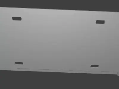 3D Printable License Plate Frame - ARG - Marco para Patente ARG 3D print model