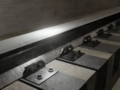 Detailed Subway Station Environment for Games and Simulations  3D model