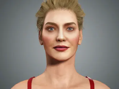 Erika Jayne Character Low-poly 3D model