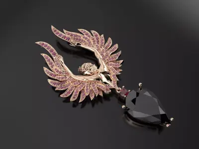 Magerit Carrera pendant 3D print model