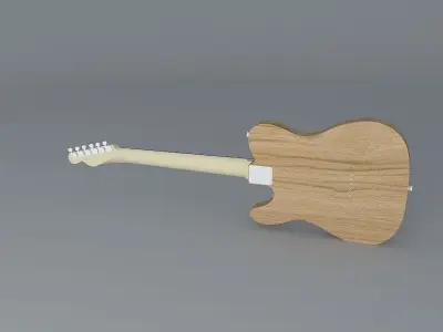 Standerd Telecasterguitar Free 3D model
