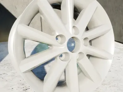 Toyota Camry 2010-2011 Wheels Low-poly 3D model