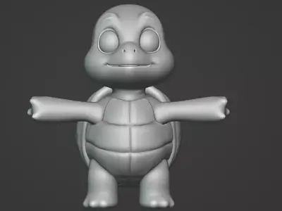 3D Tuettle Character Modeling ready for use 3D model
