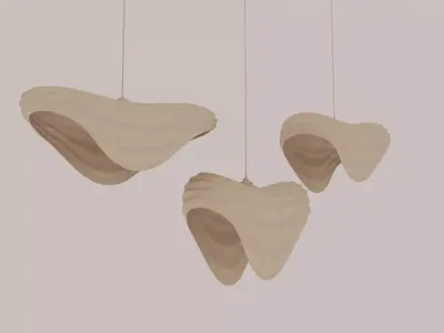 Heart Lighting Forest - Organic Pendant Lamp Design 3D model