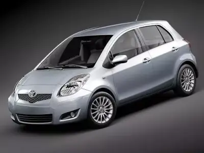 toyota yaris 5d 2009 3D model