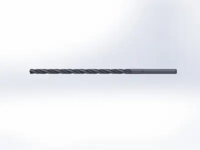 LONG TIST DRILL 3D print model