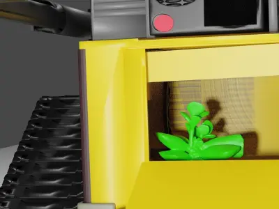 Walle lego vehicle with plant Texture