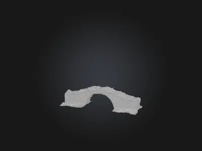 Realistic Ancient Bridge Model Low-poly 3D model