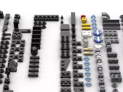 TwindBricks3D - 76923 Lambo V12 Vision GT Super Car 3D print model