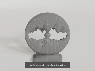 Interior design art objects 3D Model Collection