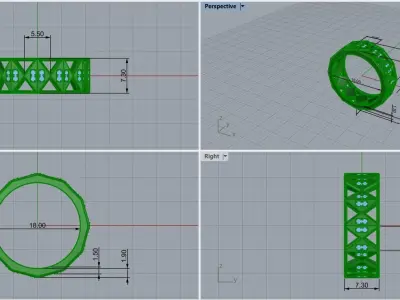 Rings Free 3D print model purchase