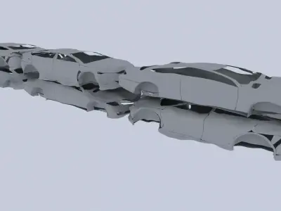 Destroyed Cars Vol 4 3D model