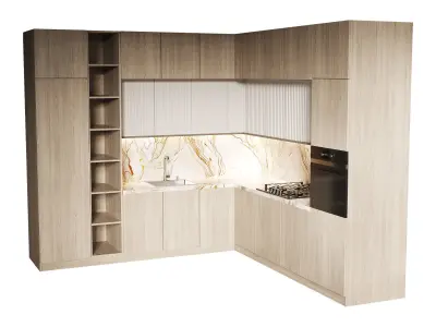 Modern kitchen 12 3D model