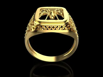mens spider rings 140 3D print model