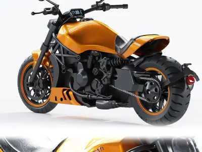 Ducati-XDiavel-Arancio 3D model