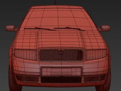 Skoda Fabia mk1 exterior model 3D model