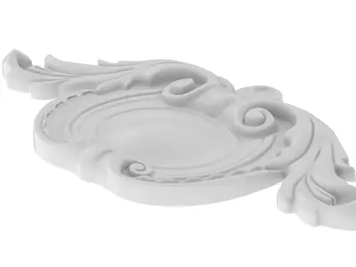Cartouche Ornament 008 3D model