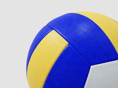Volleyball with textures 3D model