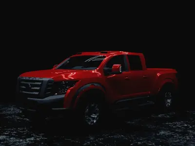 nissan Ttitan pickup 3D model