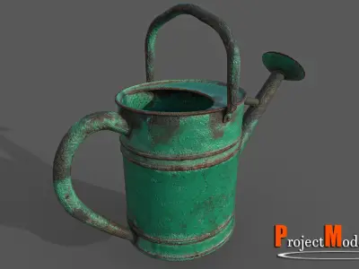 Watering Can-Version001 Low-poly 3D model