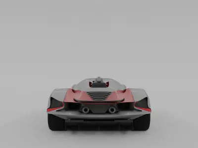 Lemsis Neo super sports racing car concept design 3D model