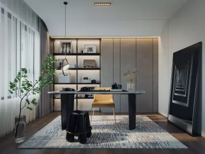 Reading Room-CORONA 3dmodel 3D model 3D model