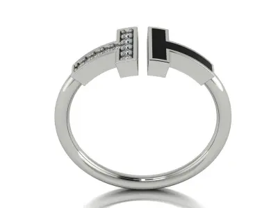 Tiffany Jewelry Ring Gold 3D print model