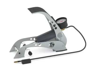 Garage Twin Barrel Foot Pump 3D model