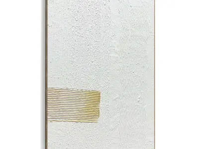 Plaster Two Photo Frame 484 Low-poly 3D model