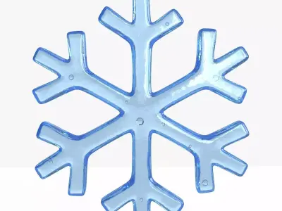 snowflake 3D model