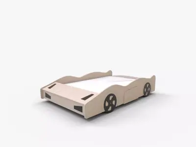 Children Race Car Bed 3D model
