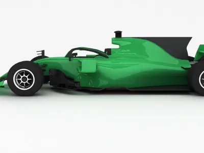Formula 1 Season 2022 F1 Race Car green 3D model
