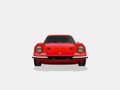 Ferrari Dino 246 GT 1969 Low-poly 3D model