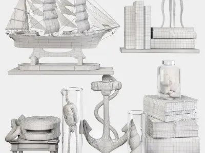 Decor set 64 3D model