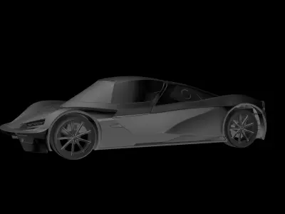 KTM X-Bow GT4 3D Print Model Low-poly 3D model