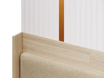 Bedroom wall composition 3D model