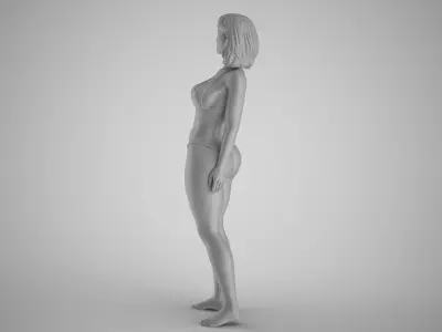 Woman Bending Backwards 3D print model