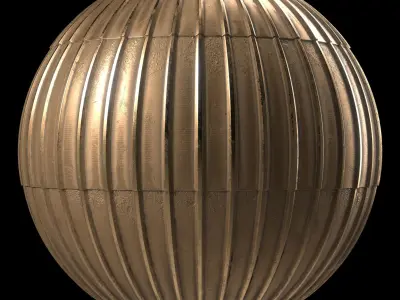 Roof Tile Materials 92- Metal Roofing By Sbsar Seamless Pbr 4k Texture